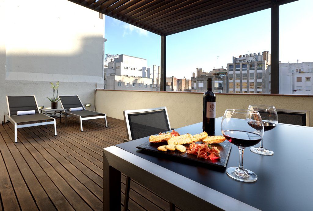 Hotel Bcn Design Barcelona Luaran gambar Terrace